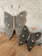 Juego de 2 mariposas decorativas de pared