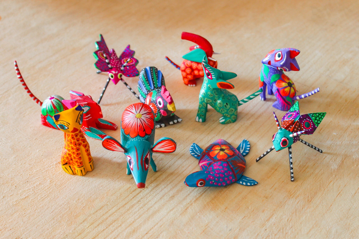 Conjunto de alebrijes