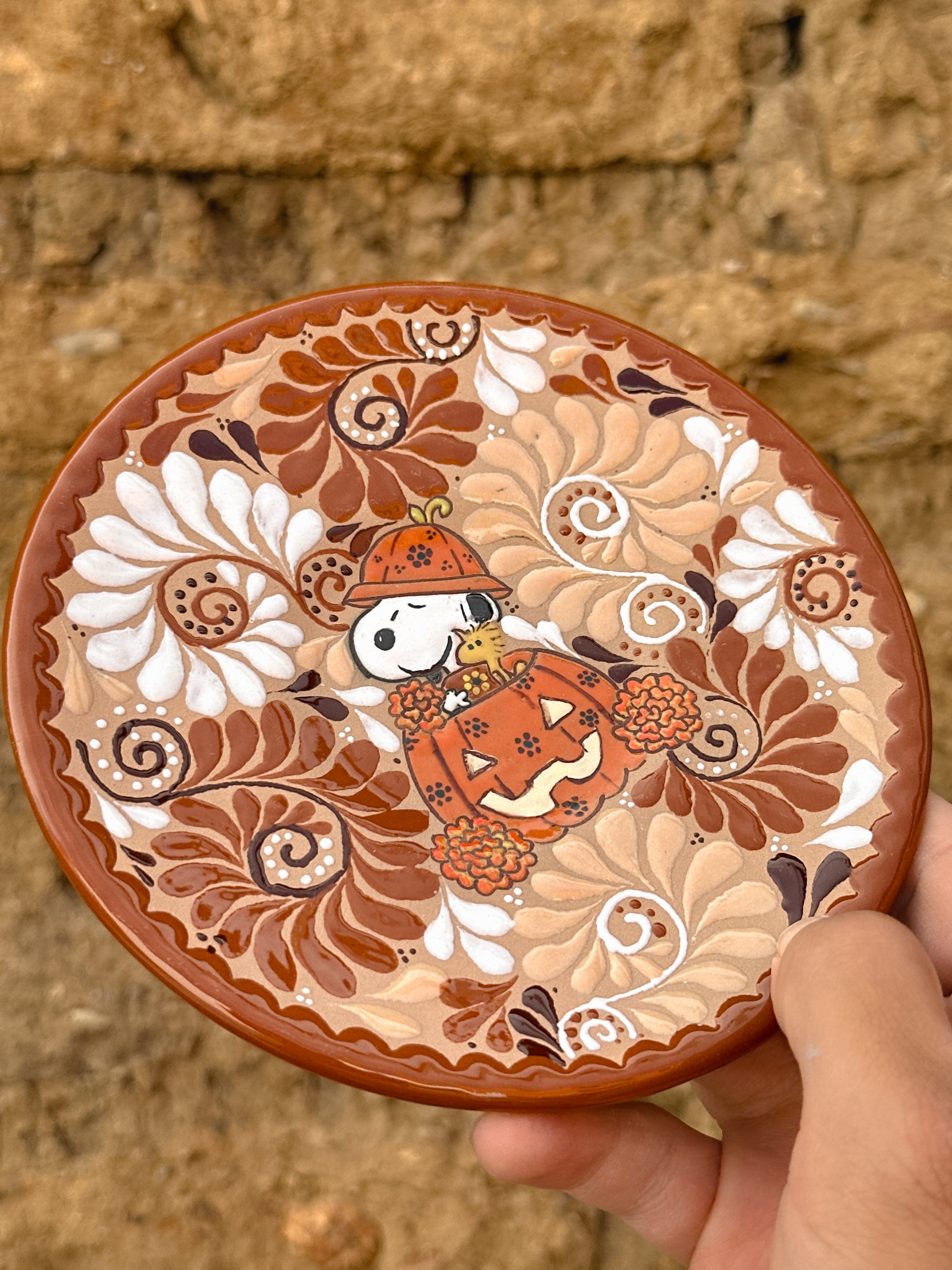 PRE-ORDER Pumpkin Snoopy Mug And Plate Set (SHIPS IN APPROX. 6-12 WEEKS)