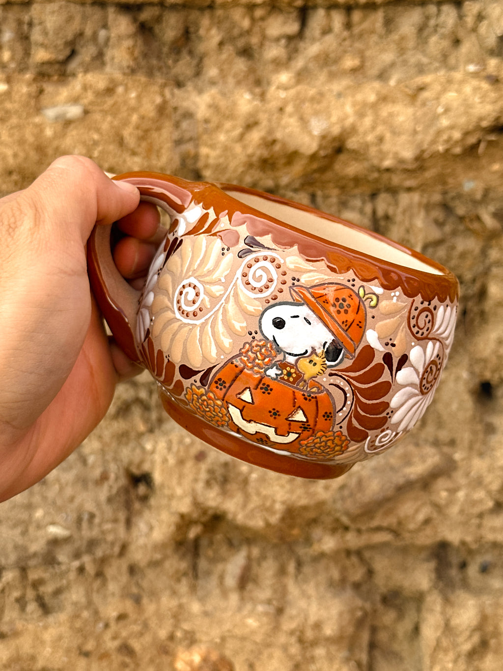 PRE-ORDER Pumpkin Snoopy Mug (SHIPS IN APPROX. 6-12 WEEKS)