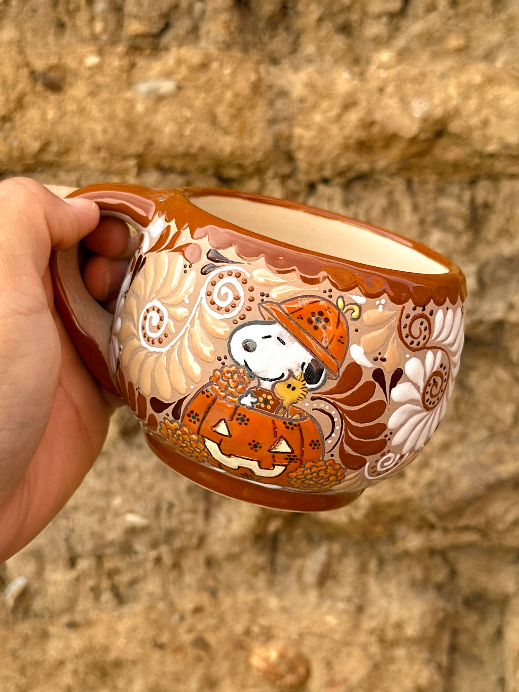 PRE-ORDER Pumpkin Snoopy Mug And Plate Set (SHIPS IN APPROX. 6-12 WEEKS)
