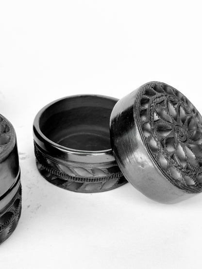 Black Clay Jewelry Box