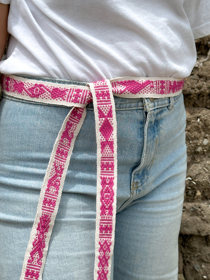 Cinturón Tradicional Mexicano Tejido a Mano