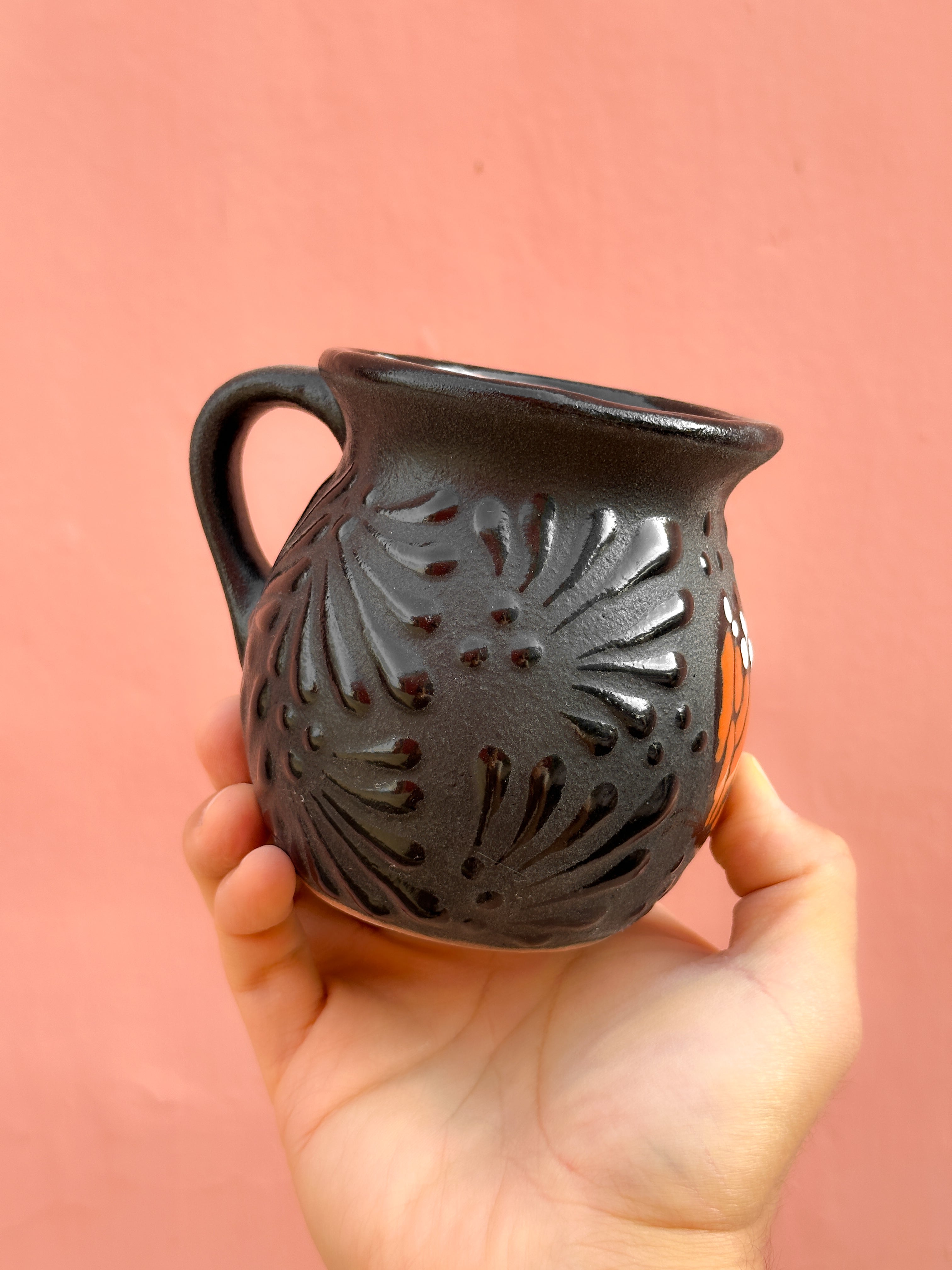 PRE-ORDER Black Butterfly Monarch Jarrito Mug (SHIPS IN APPROX. 6-12 WEEKS)