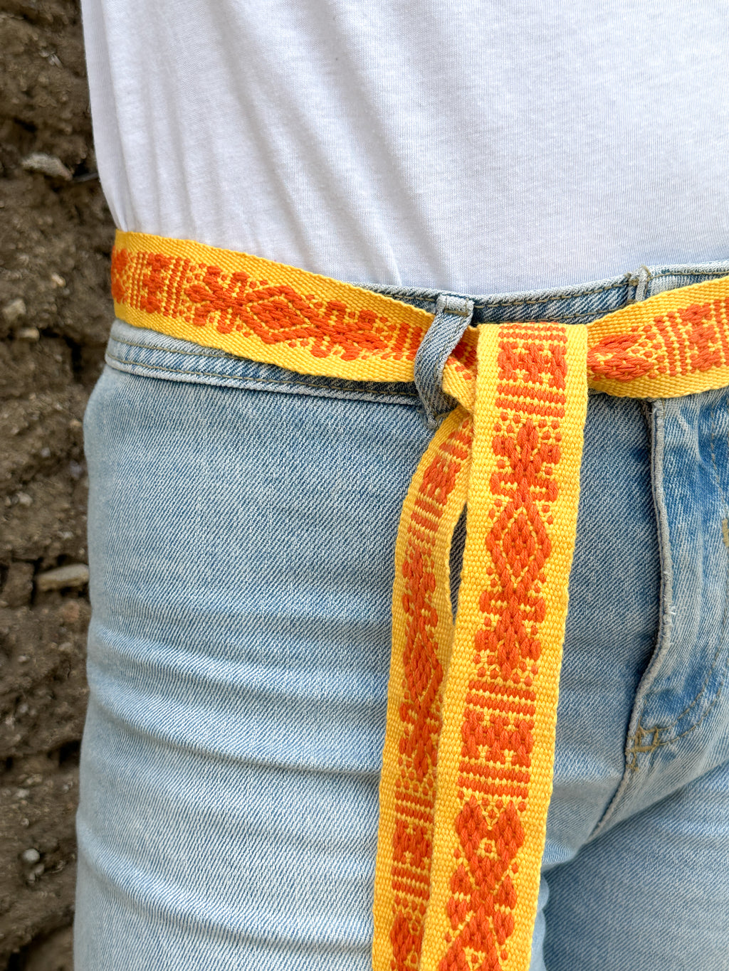 Cinturón Tradicional Mexicano Tejido a Mano