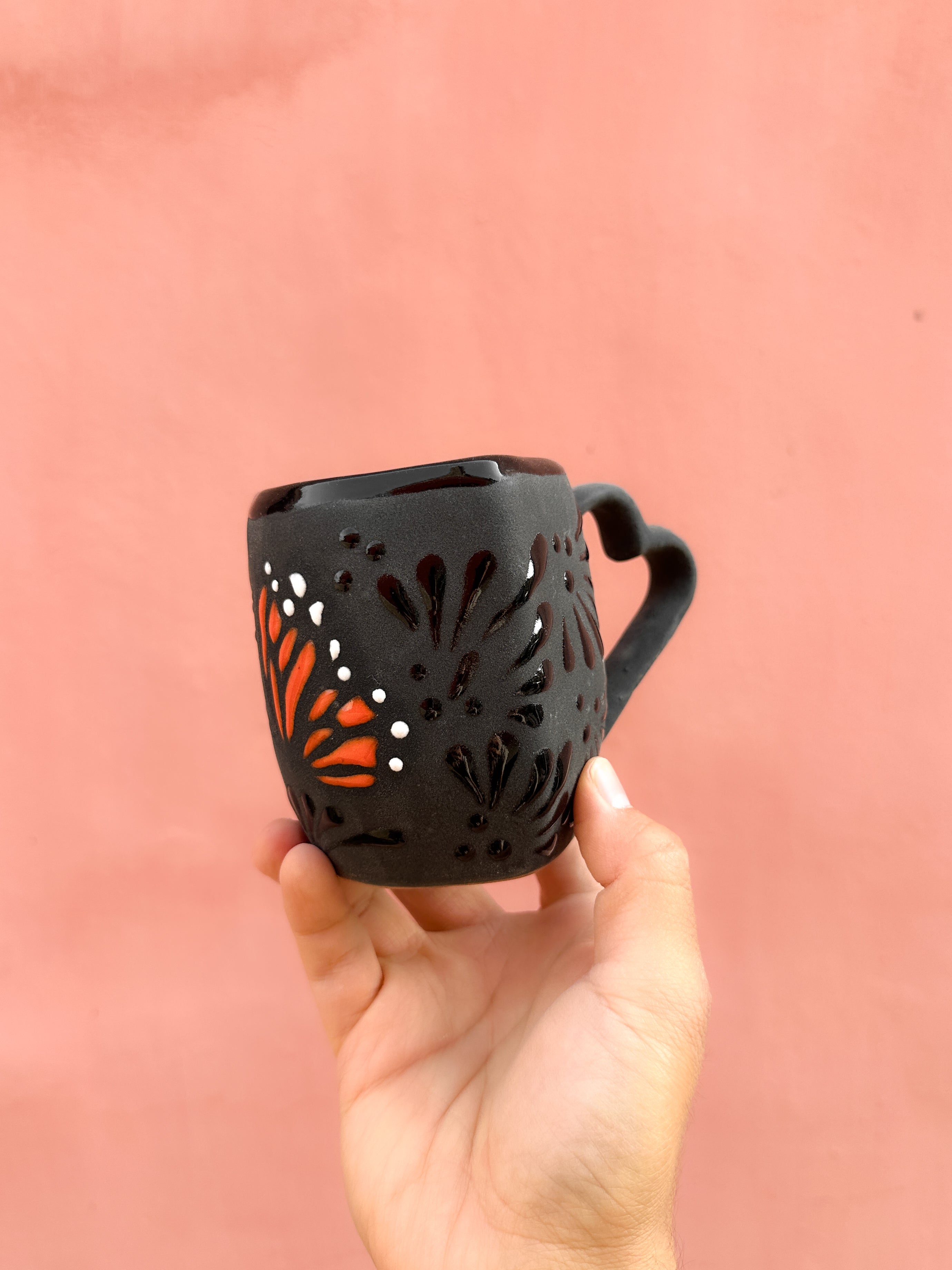 PRE-ORDER Black Butterfly Monarch Heart Mug (SHIPS IN APPROX. 6-12 WEEKS)
