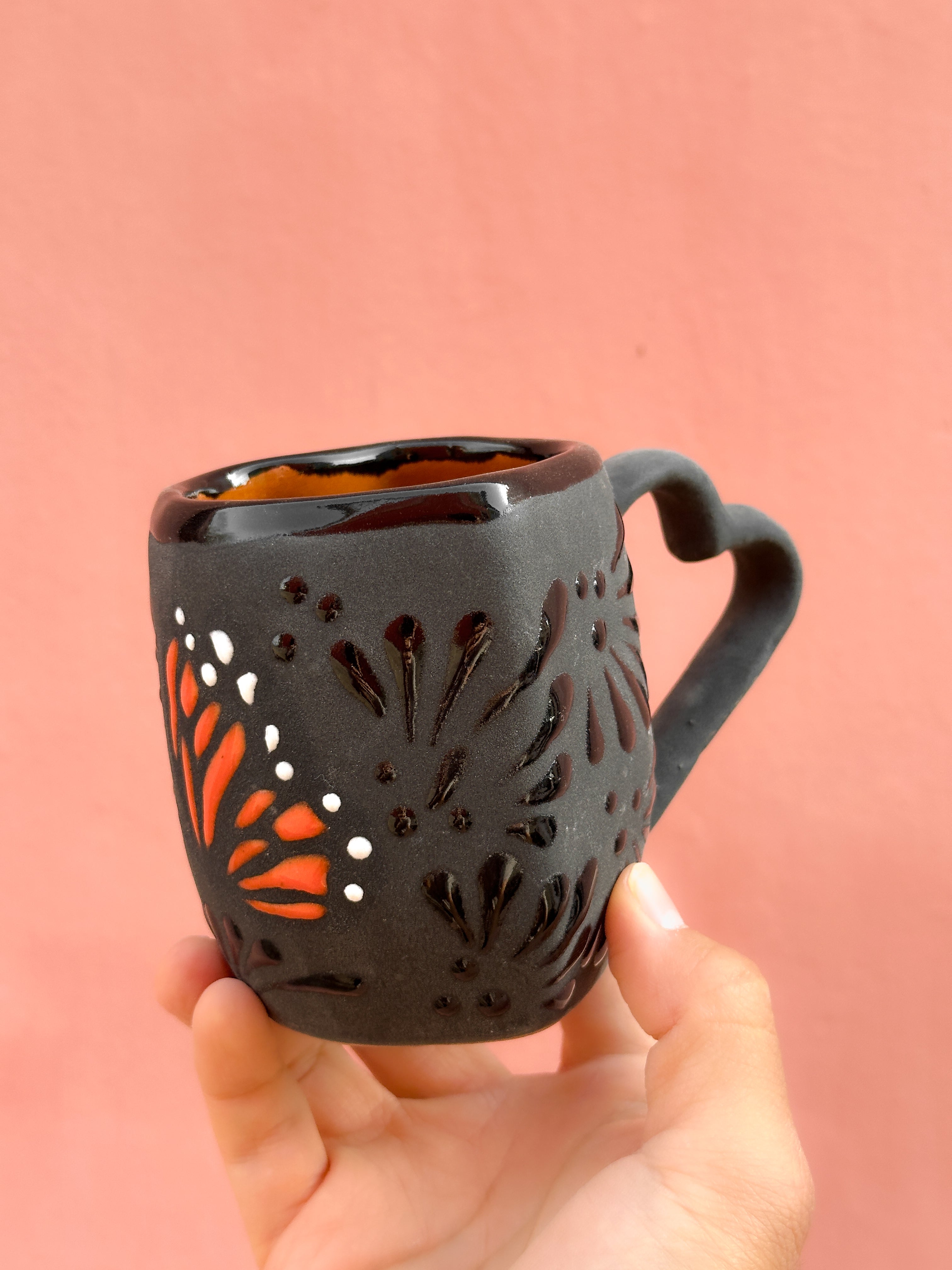 PRE-ORDER Black Butterfly Monarch Heart Mug (SHIPS IN APPROX. 6-12 WEEKS)