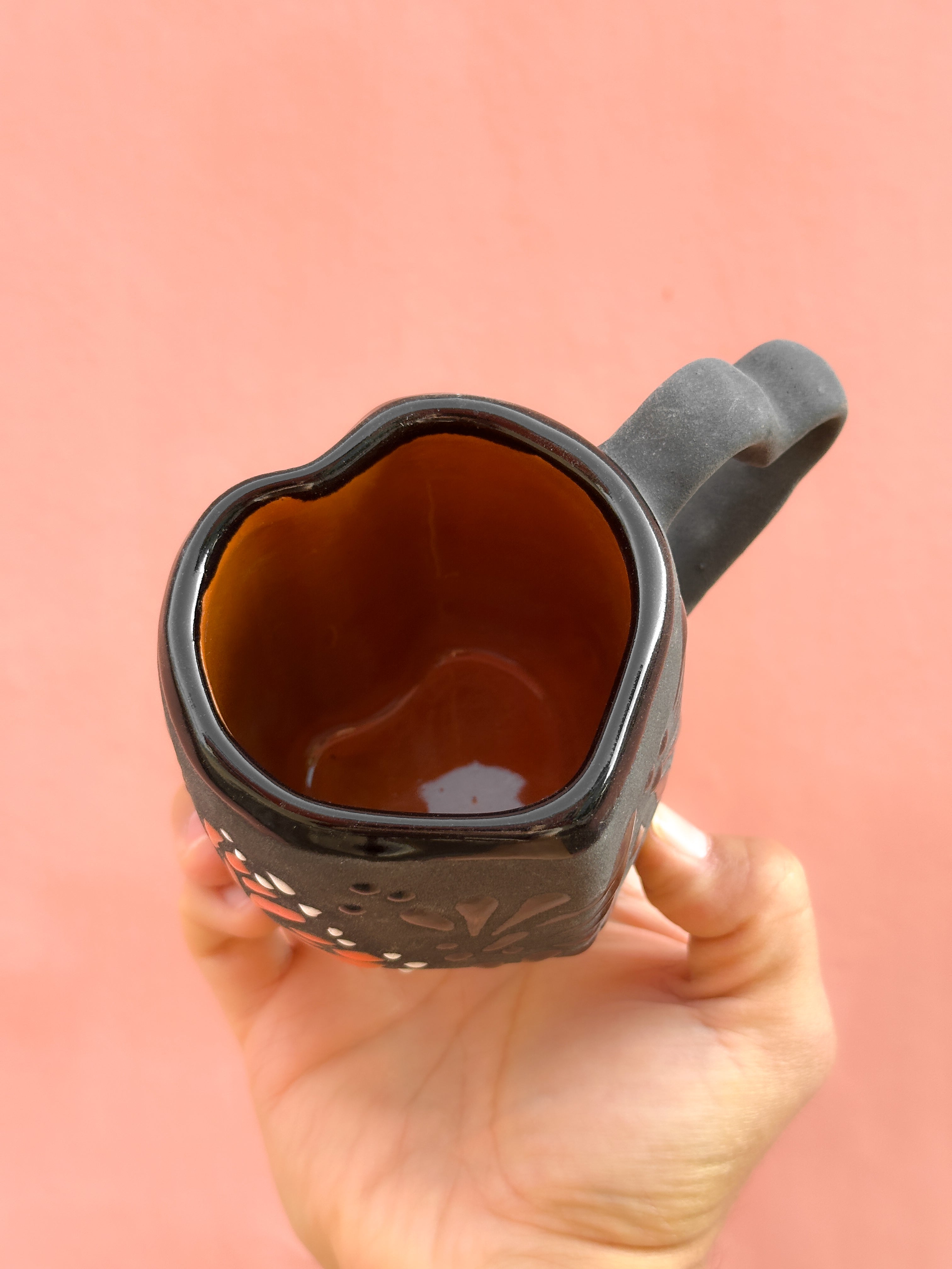 PRE-ORDER Black Butterfly Monarch Heart Mug (SHIPS IN APPROX. 6-12 WEEKS)