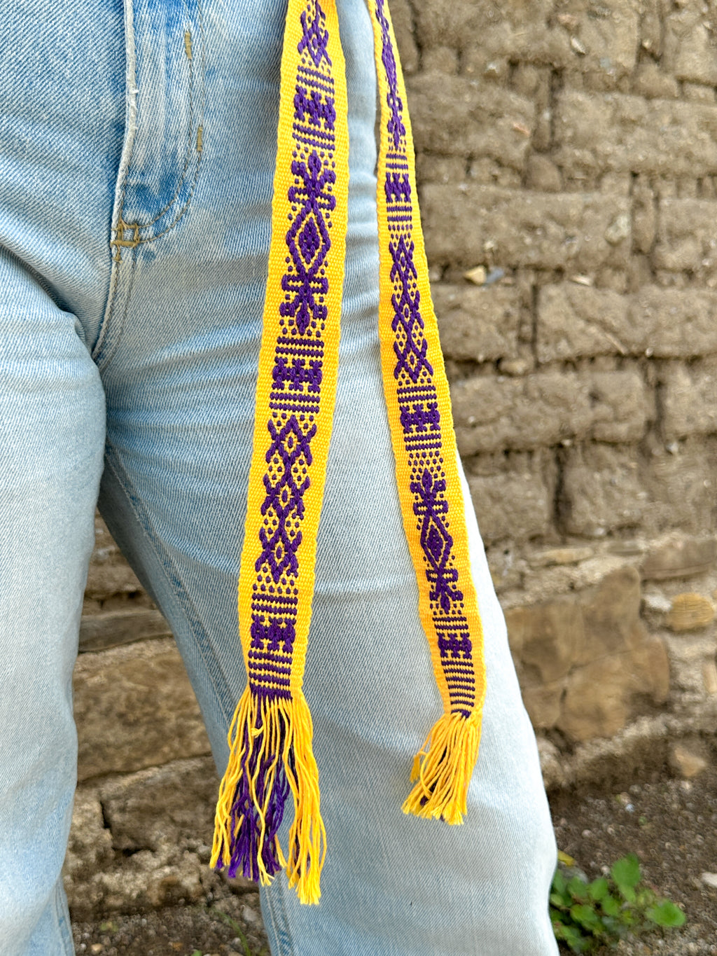 Cinturón Tradicional Mexicano Tejido a Mano