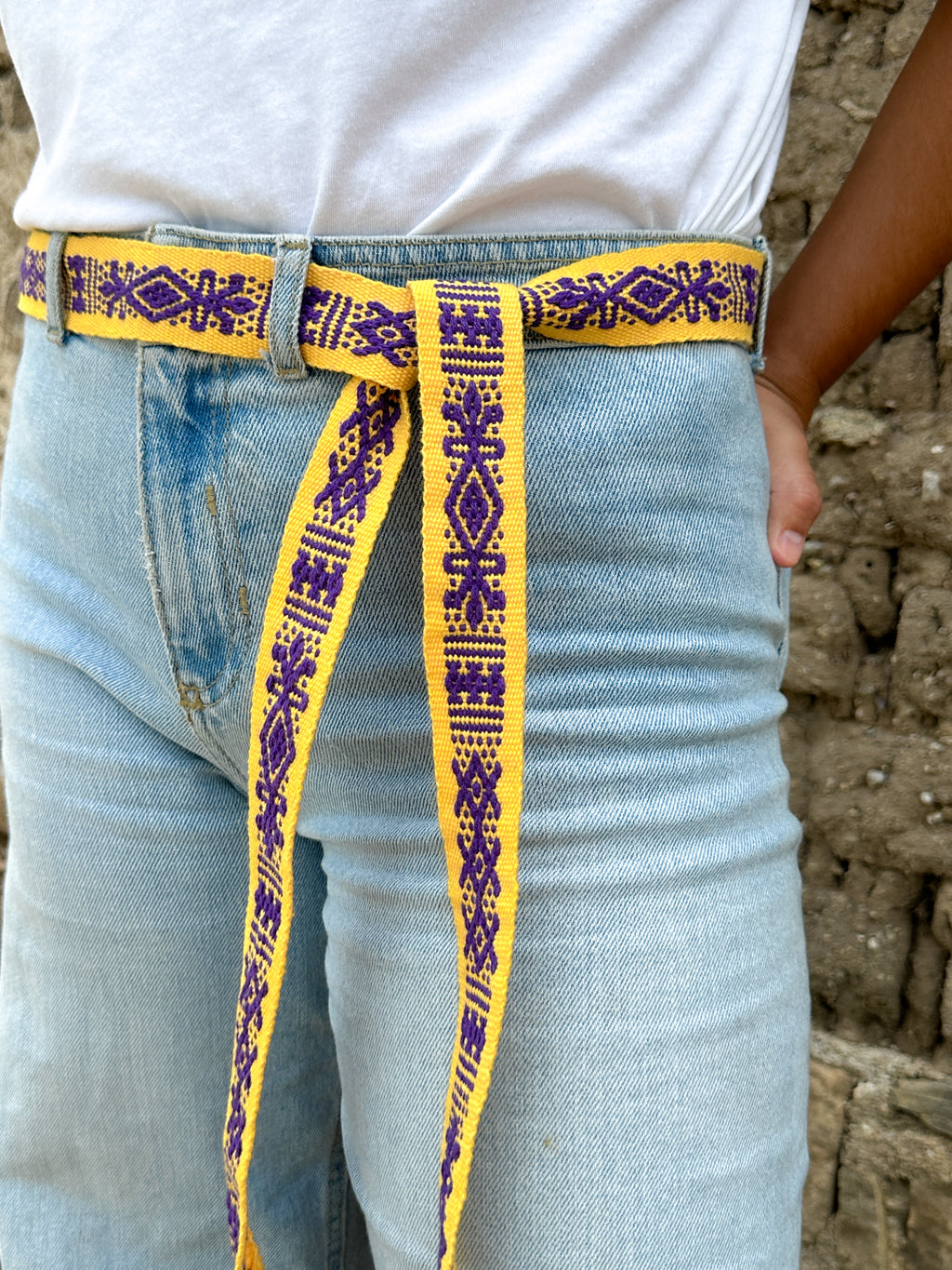 Cinturón Tradicional Mexicano Tejido a Mano