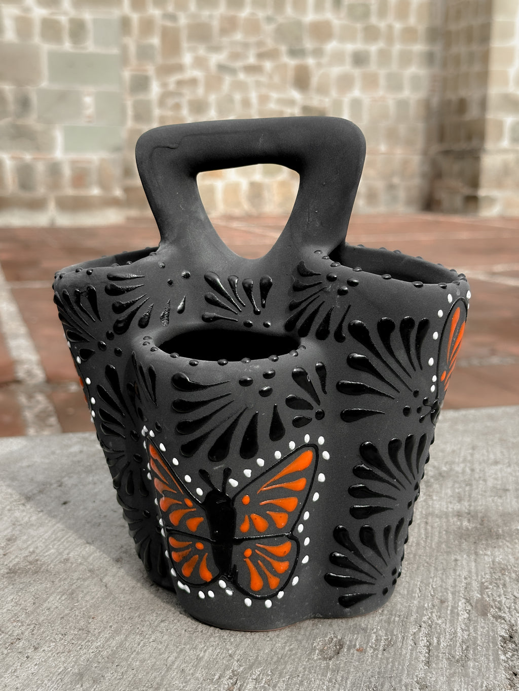 PRE-ORDER Black Butterfly Monarch Utensil Holder (SHIPS IN APPROX. 6-12 WEEKS)