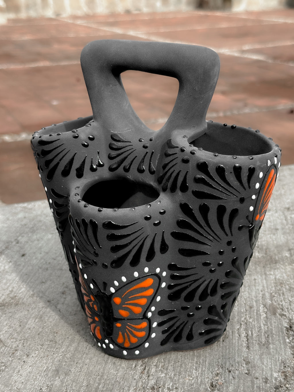 PRE-ORDER Black Butterfly Monarch Utensil Holder (SHIPS IN APPROX. 6-12 WEEKS)