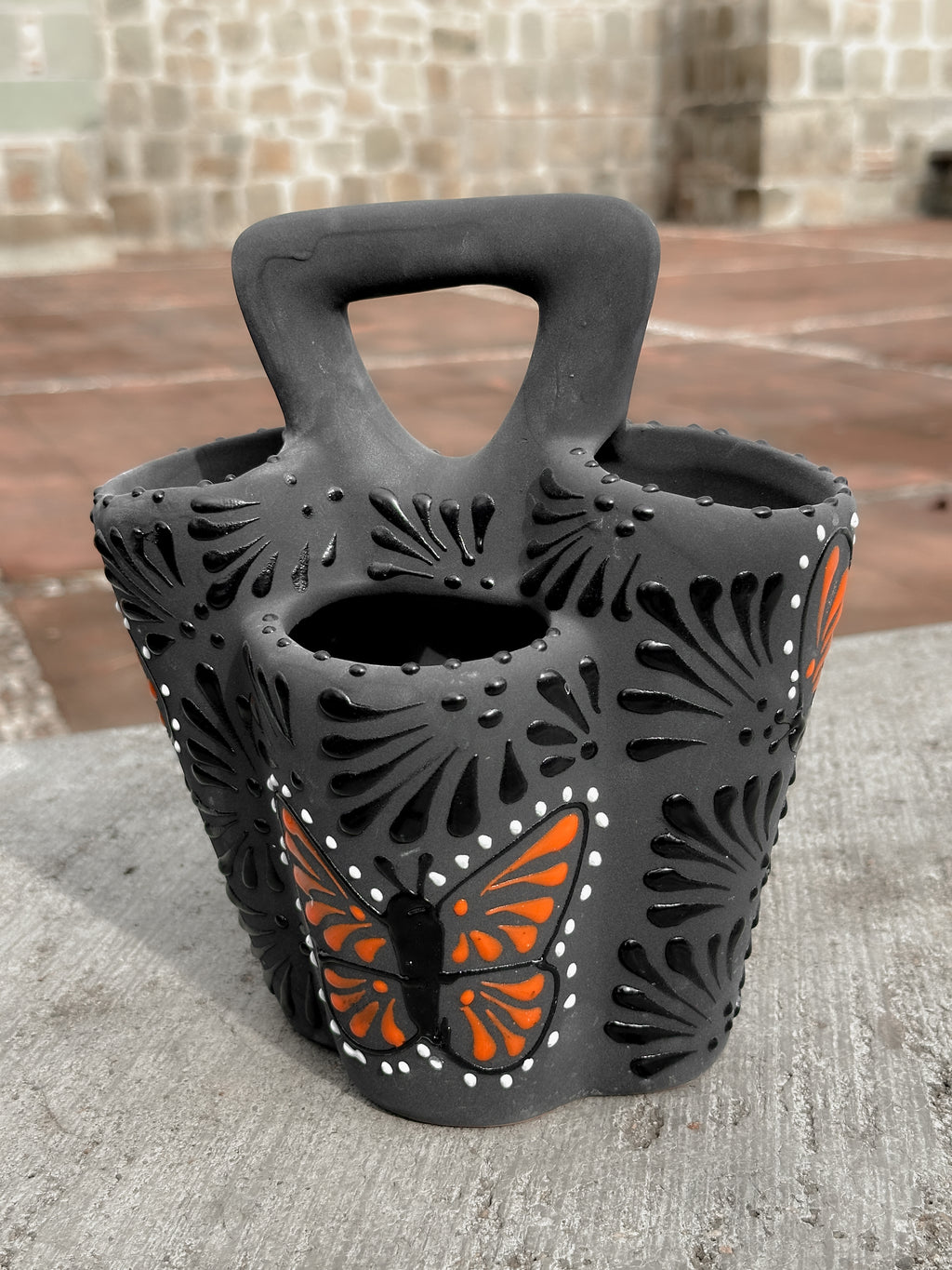 PRE-ORDER Black Butterfly Monarch Utensil Holder (SHIPS IN APPROX. 6-12 WEEKS)