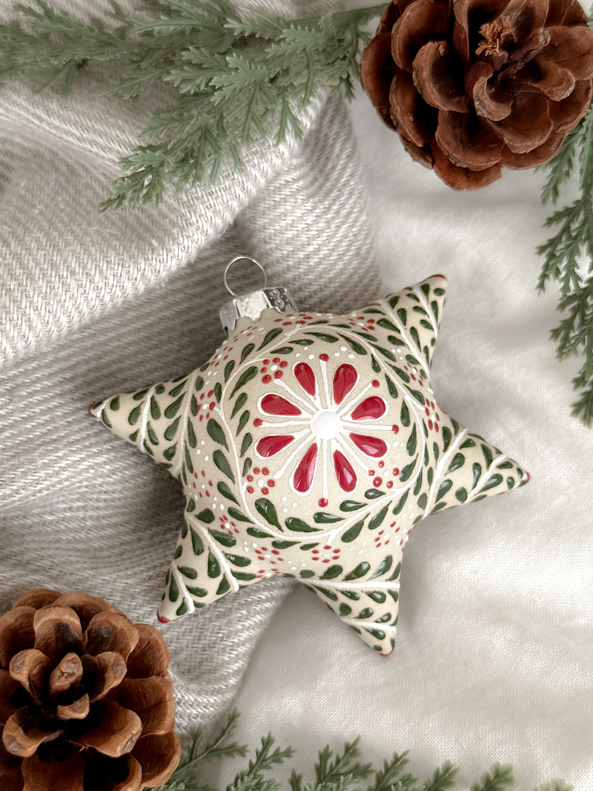 PRE-ORDER "Piñata Mexicana" Red Christmas Ornament (SHIPS IN APPROX. 6-12 WEEKS)