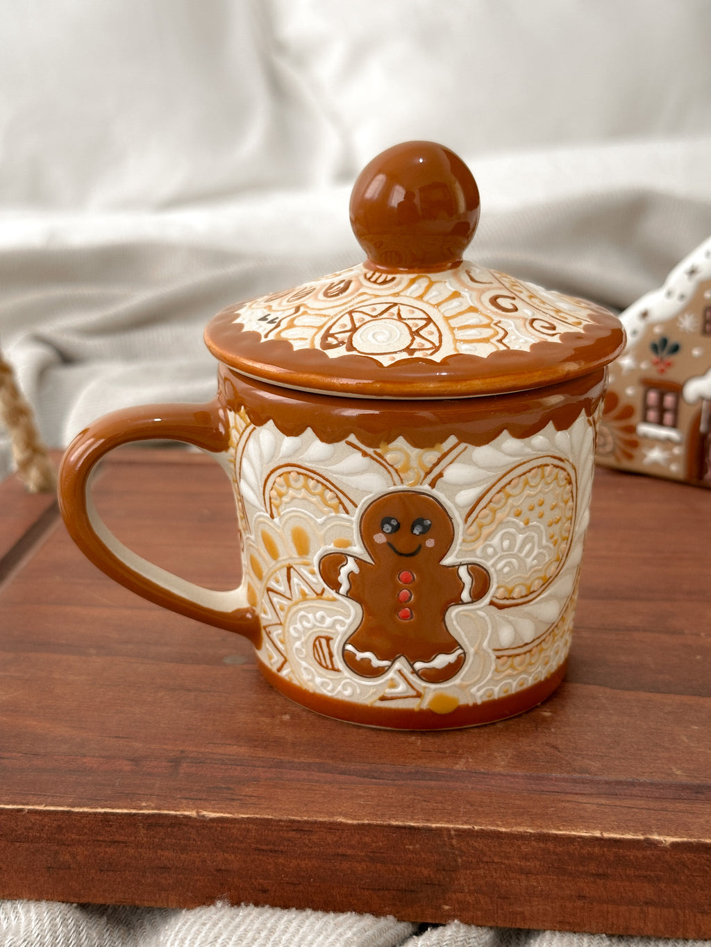 Christmas Ginger Plate and Mug Set