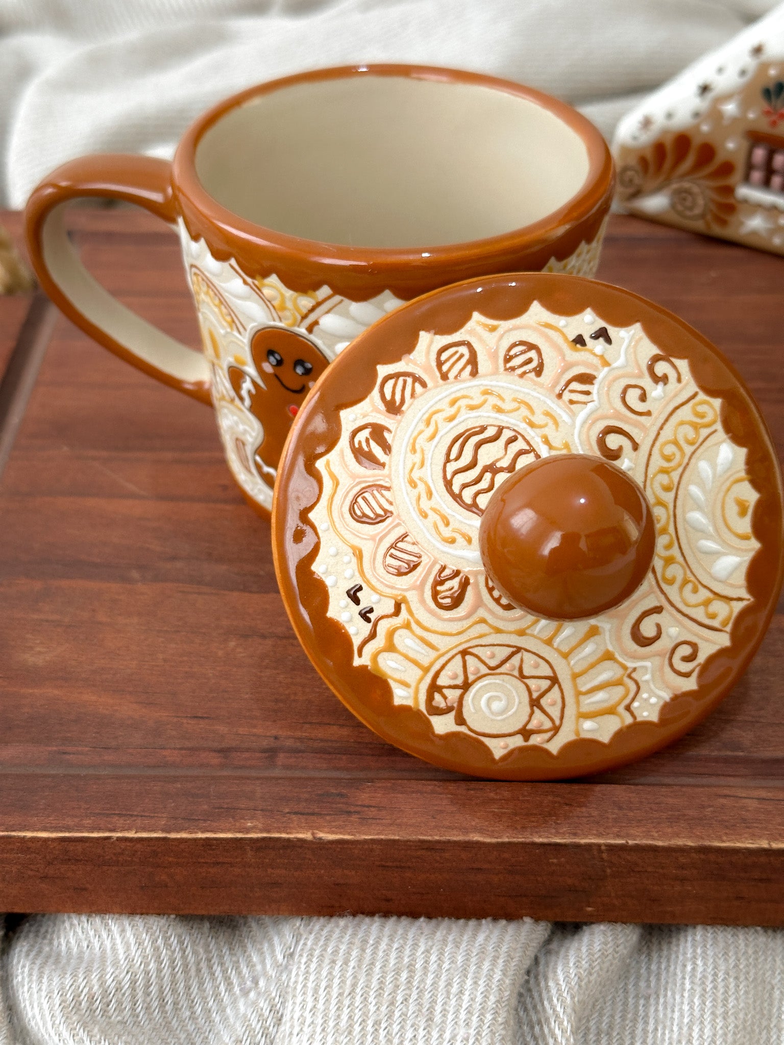 Christmas Ginger Plate and Mug Set