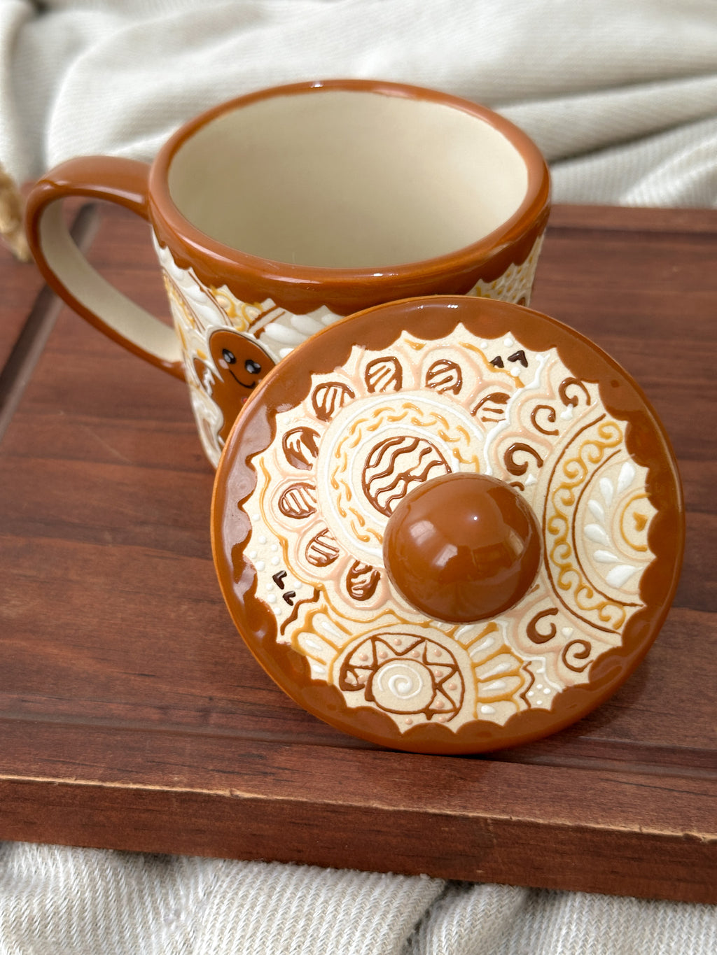 Christmas Ginger Plate and Mug Set