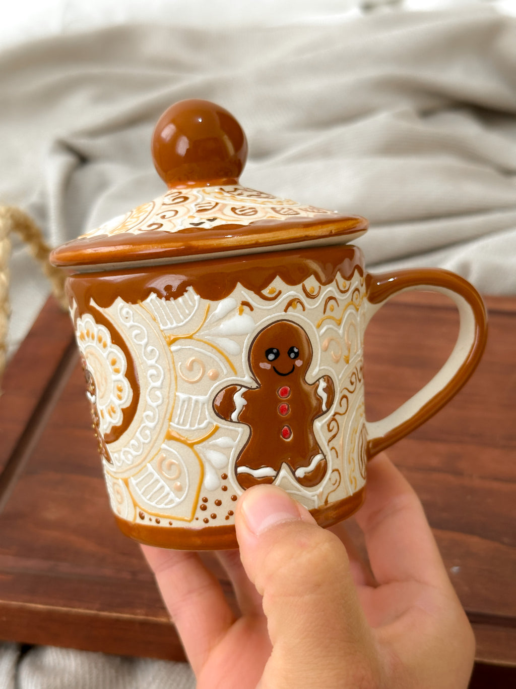 Christmas Ginger Plate and Mug Set