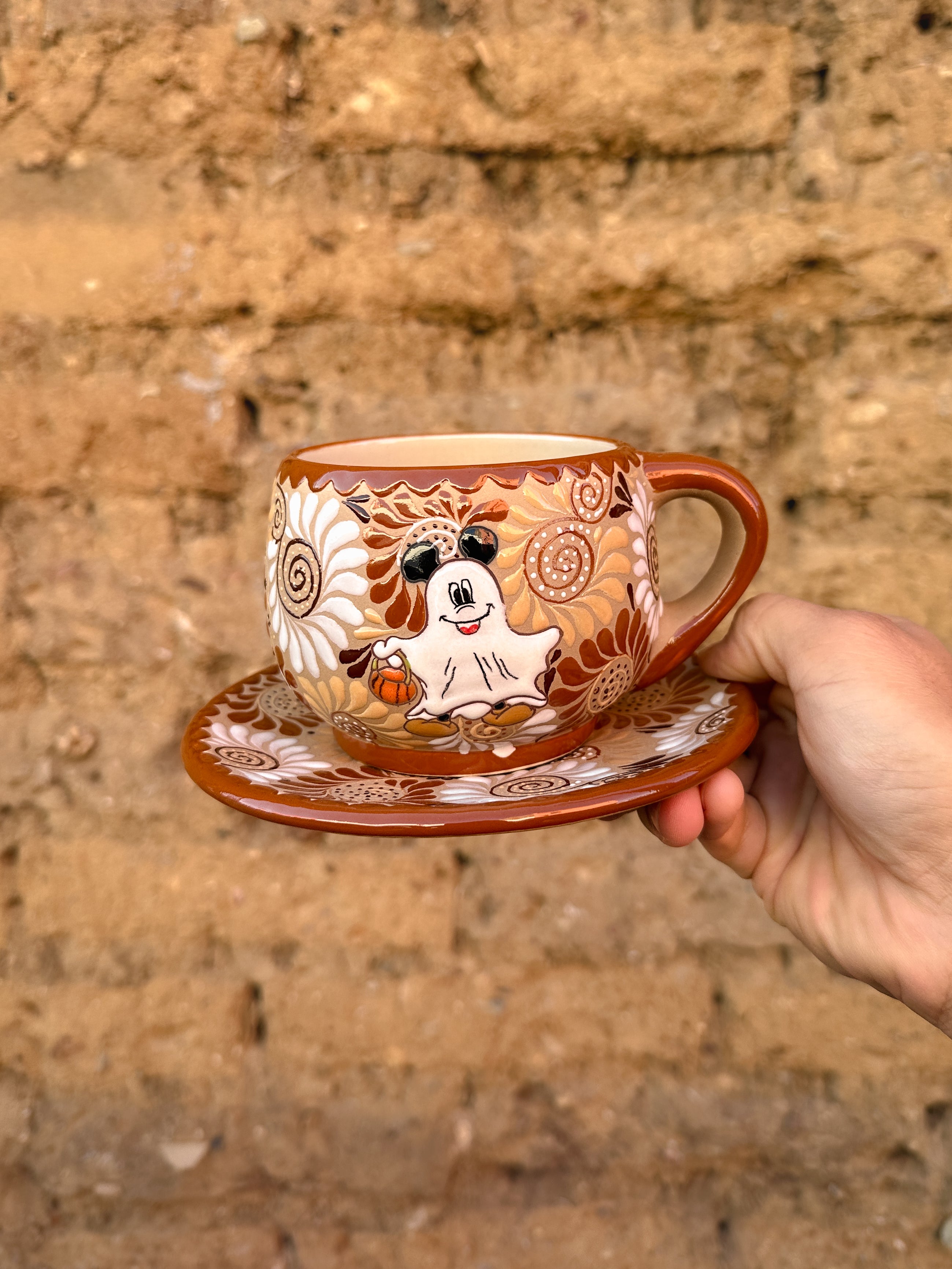 PRE-ORDER Mouse Ghost Mug And Plate Set (SHIPS IN APPROX. 6-12 WEEKS)