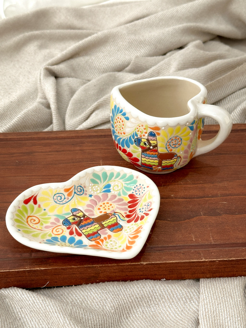 Christmas Piñata Plate and Mug Set