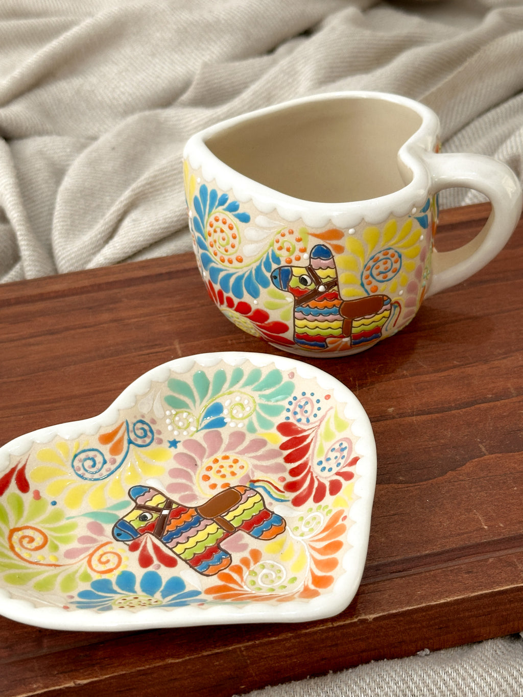 Christmas Piñata Plate and Mug Set