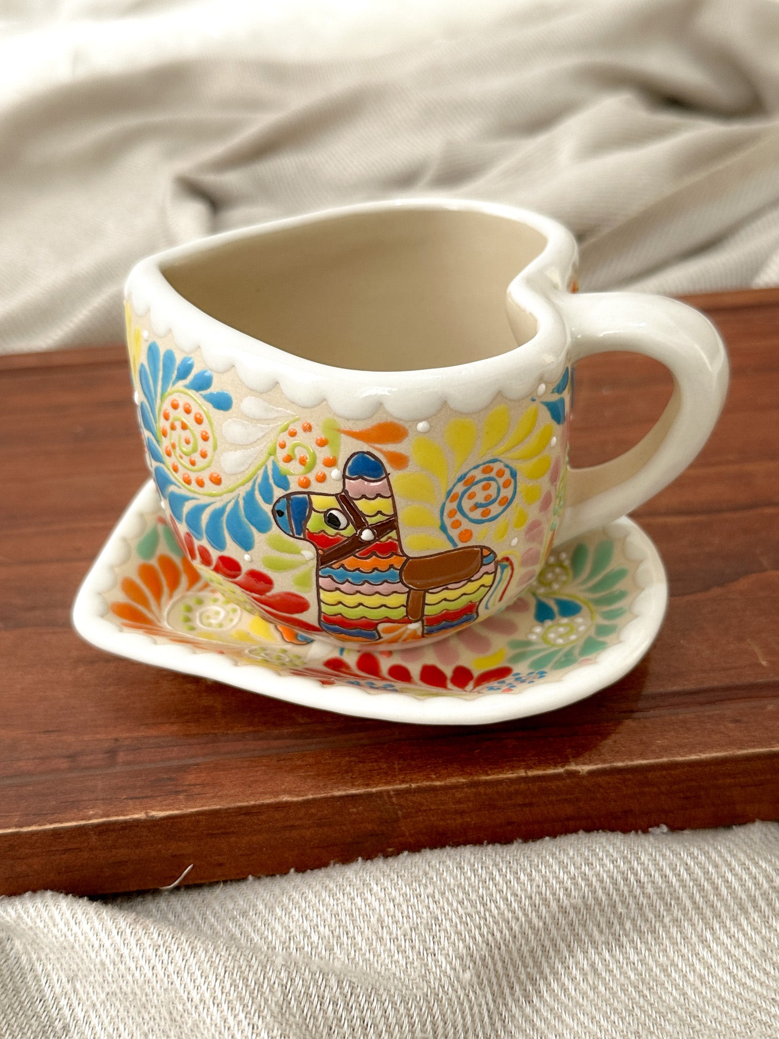 Christmas Piñata Plate and Mug Set