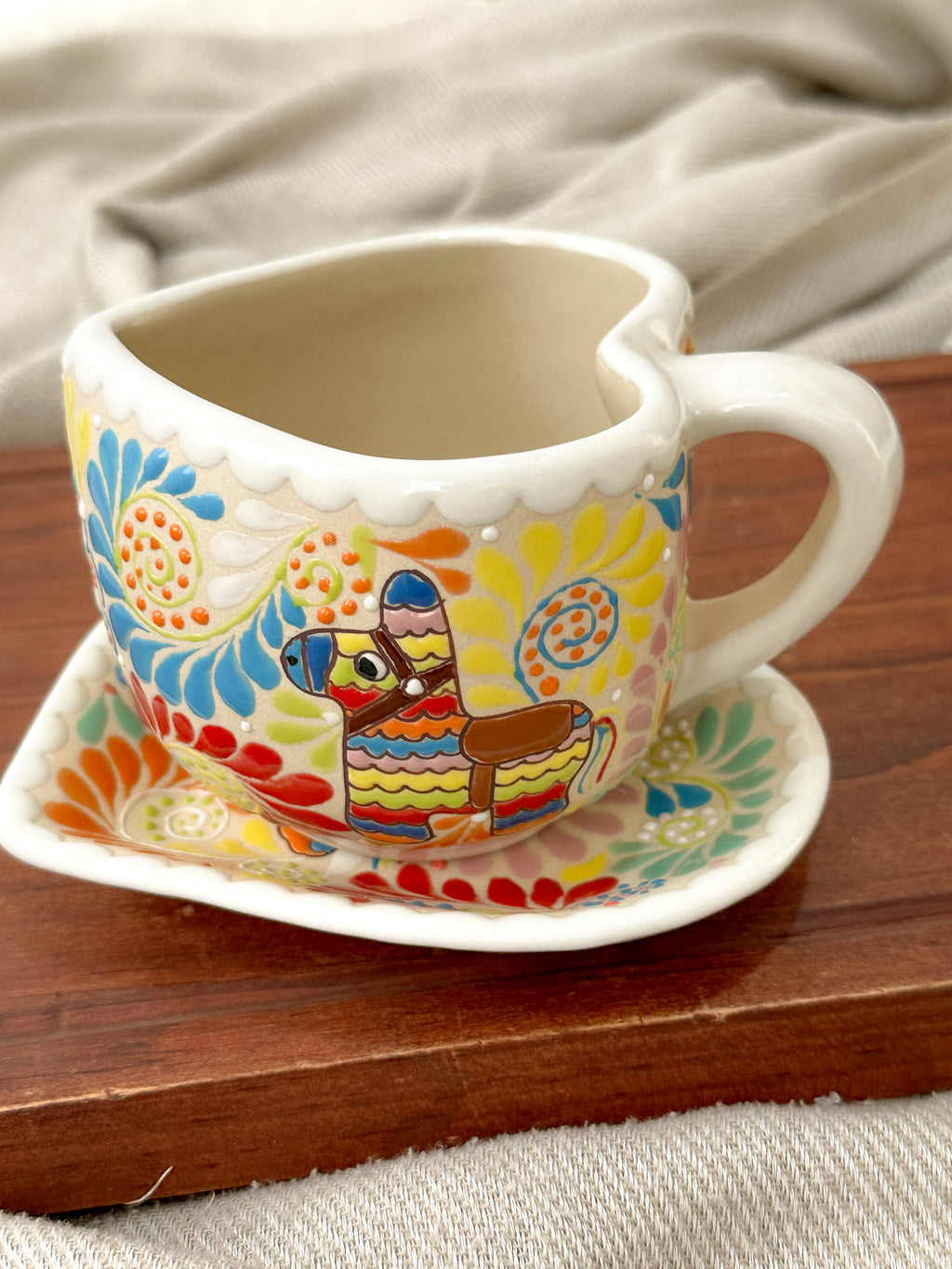 Christmas Piñata Plate and Mug Set