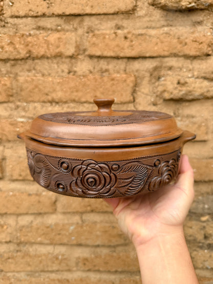 Brown Clay Tortilla Holder