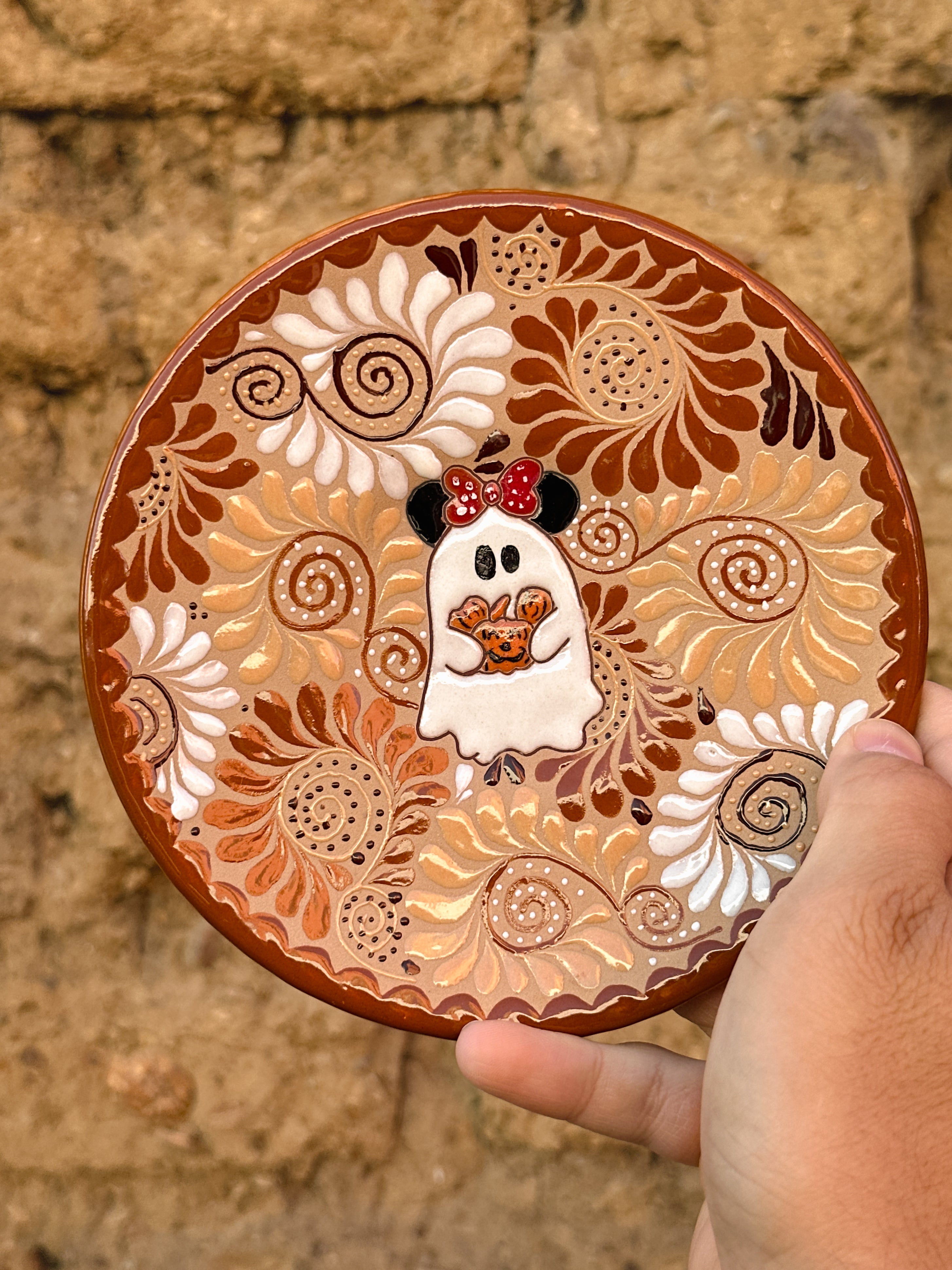 PRE-ORDER Minnie Ghost Mug And Plate Set (SHIPS IN APPROX. 6-12 WEEKS)