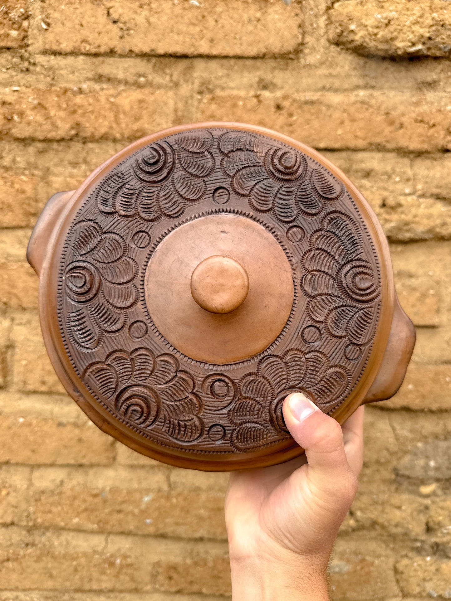 Brown Clay Tortilla Holder