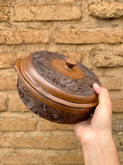 Brown Clay Tortilla Holder