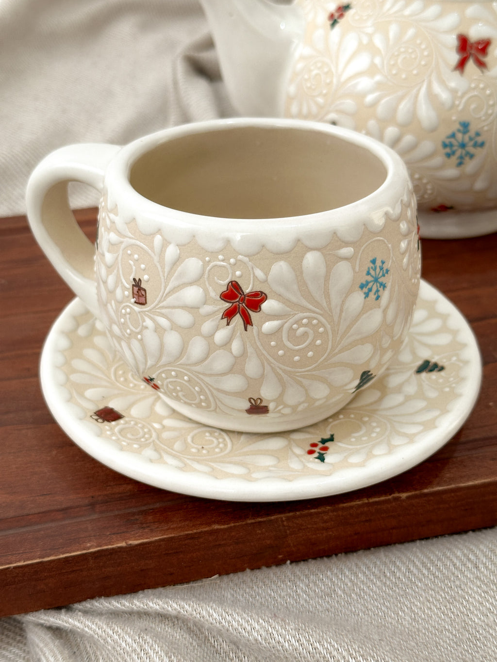Christmas Plate and Mug Set