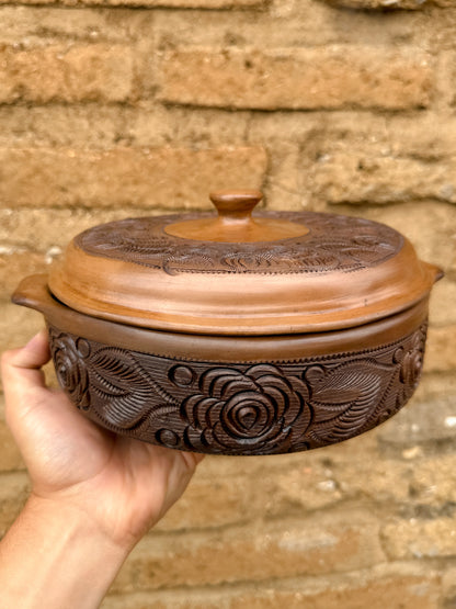 Brown Clay Tortilla Holder