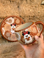 PRE-ORDER Minnie Ghost Mug And Plate Set (SHIPS IN APPROX. 6-12 WEEKS)