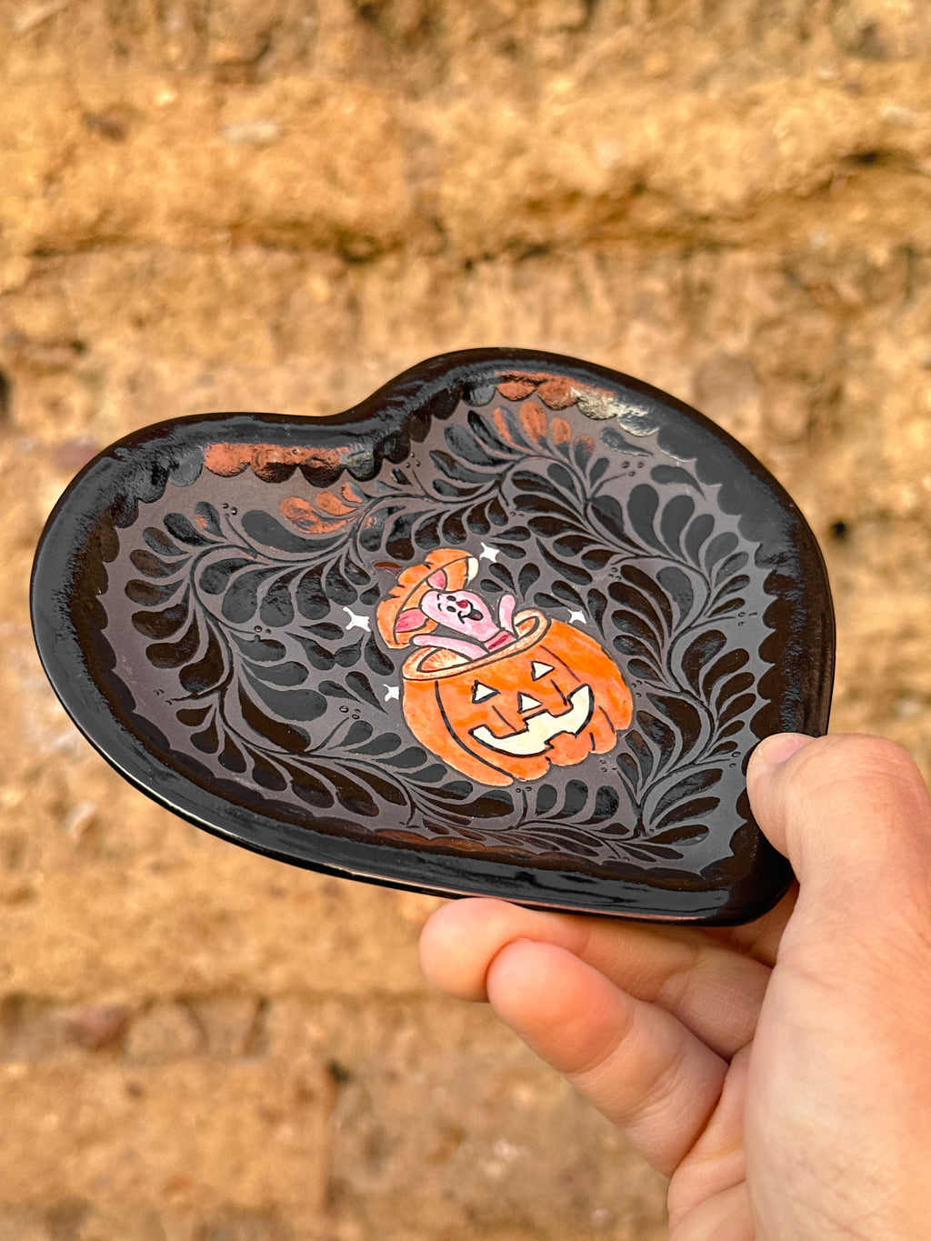 PRE-ORDER Pumpkin Piglet Mug And Plate Set (SHIPS IN APPROX. 6-12 WEEKS)