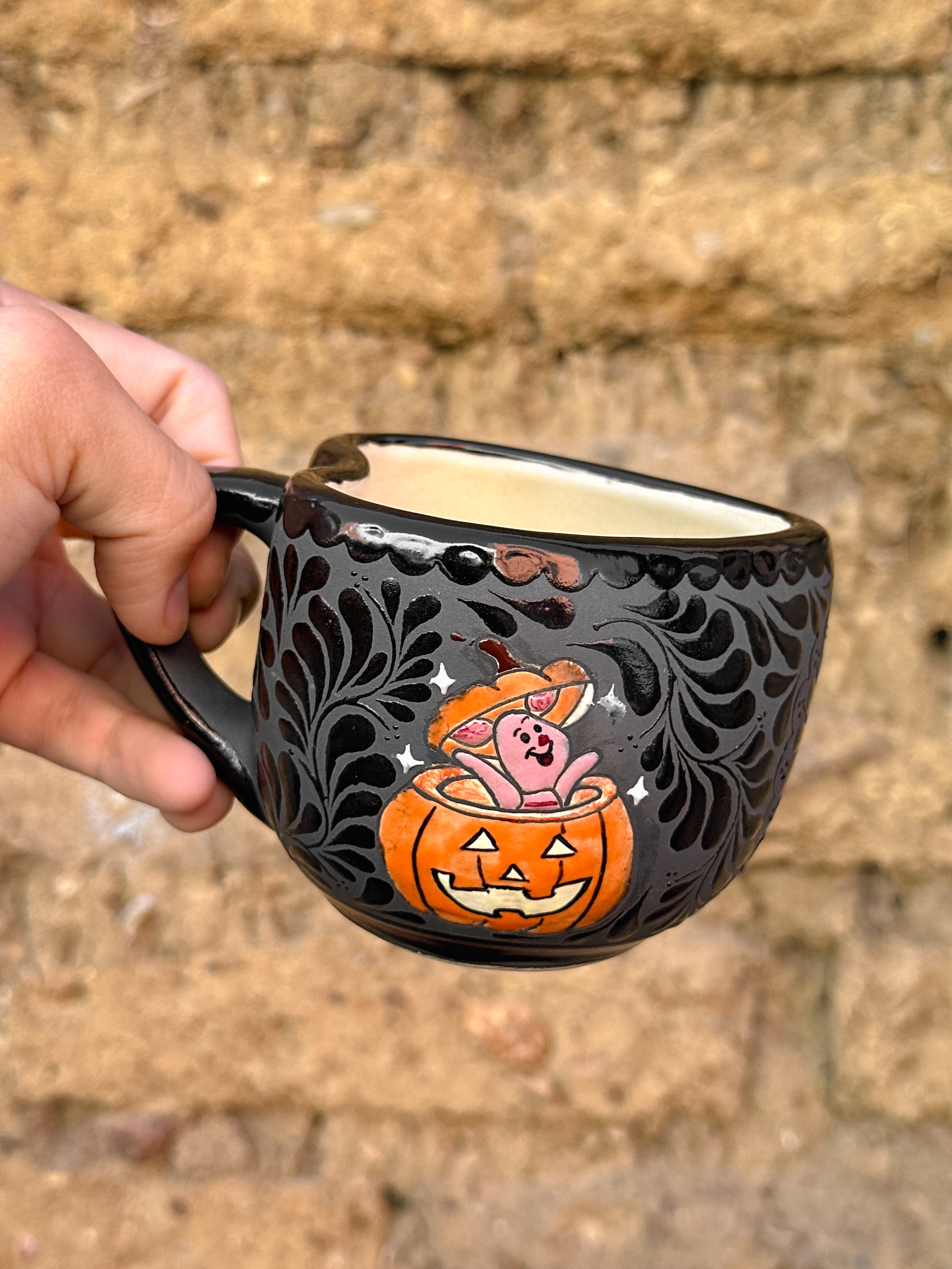 PRE-ORDER Pumpkin Piglet Mug (SHIPS IN APPROX. 6-12 WEEKS)