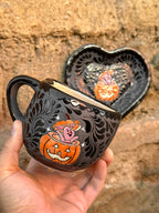 PRE-ORDER Pumpkin Piglet Mug And Plate Set (SHIPS IN APPROX. 6-12 WEEKS)