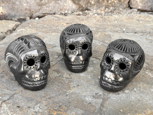 Black Clay Mexican Sugar Skull