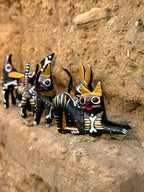 Set of 5 Day of the Dead Assorted Alebrijes