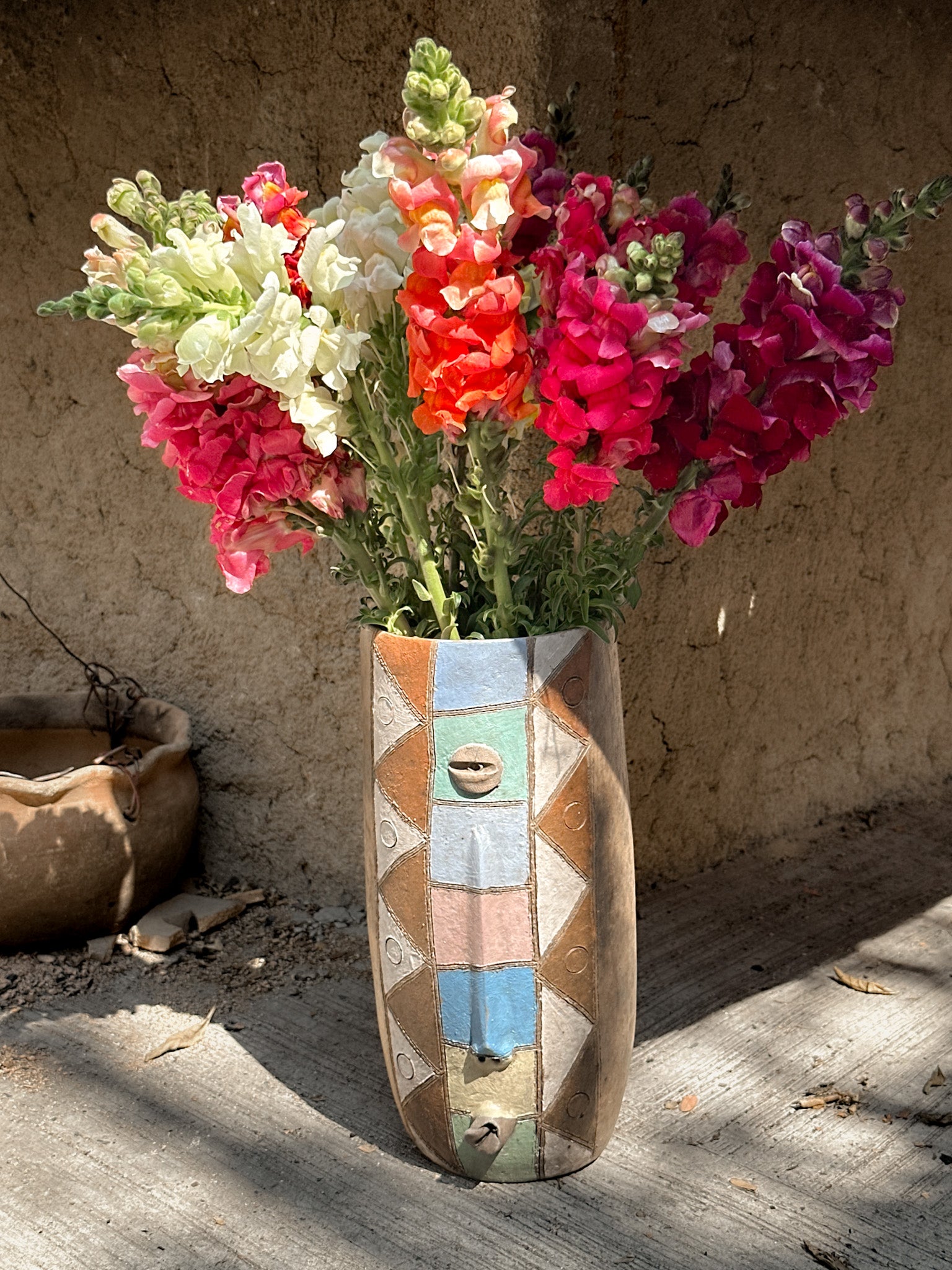 Medium Colorful Decorative Flower Vase