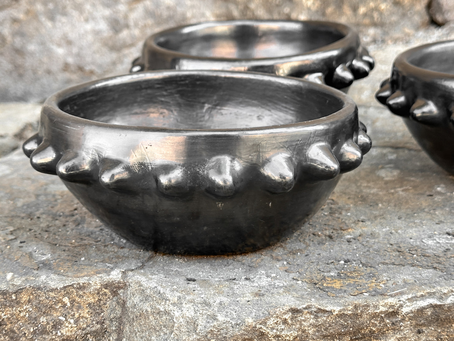 Black Clay Multipurpose Decorative Bowl