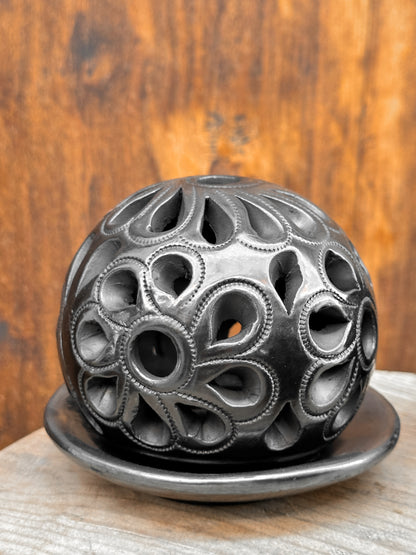 Black Clay Cone Incense Holder