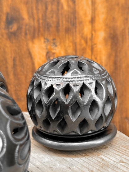 Black Clay Cone Incense Holder