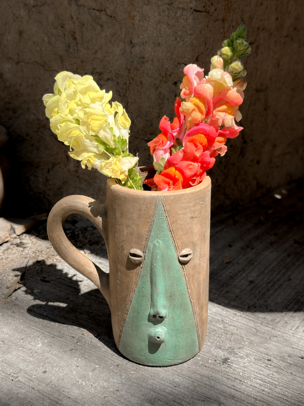 Taza decorativa hecha a mano Atzompa