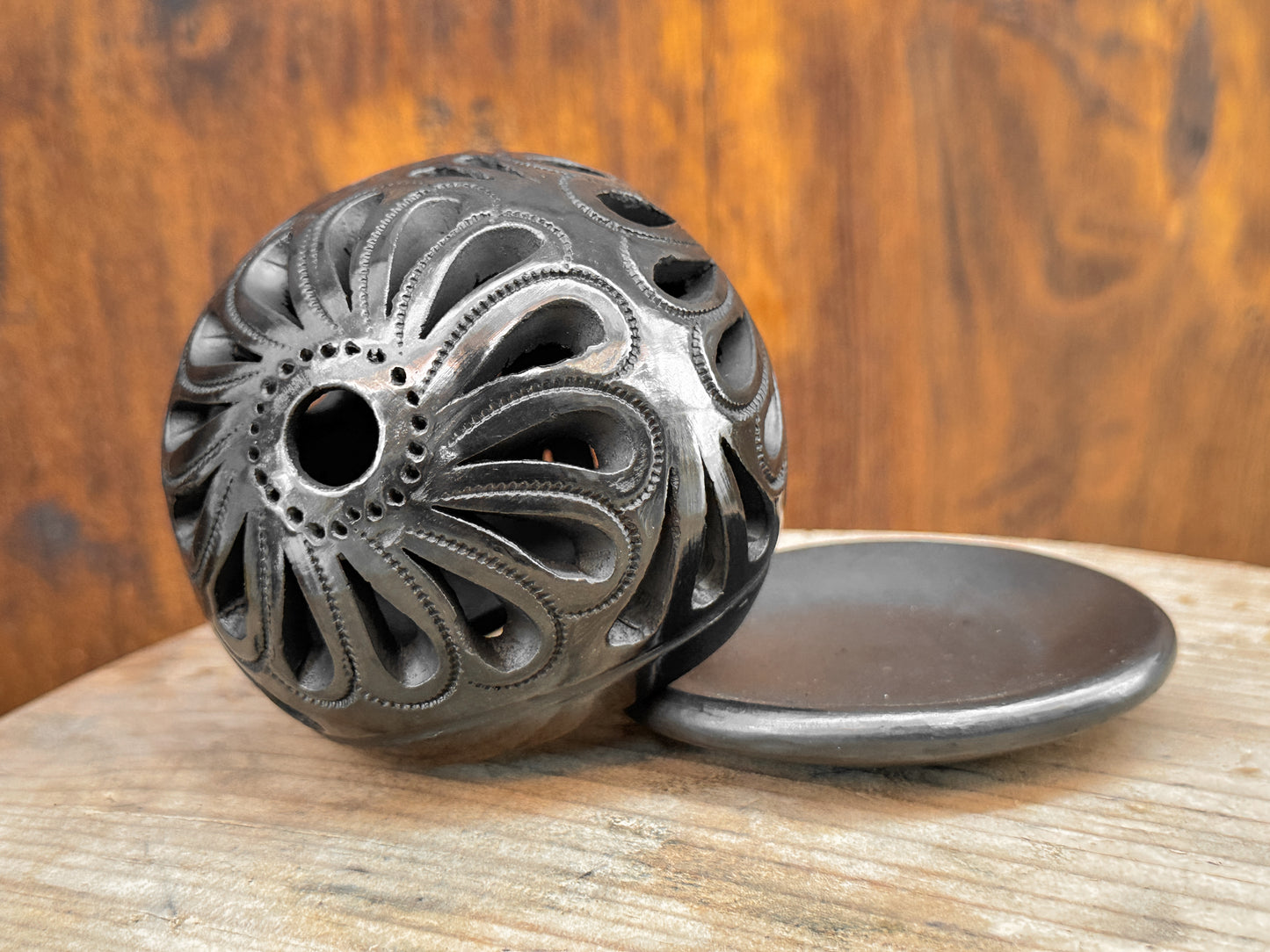 Black Clay Cone Incense Holder