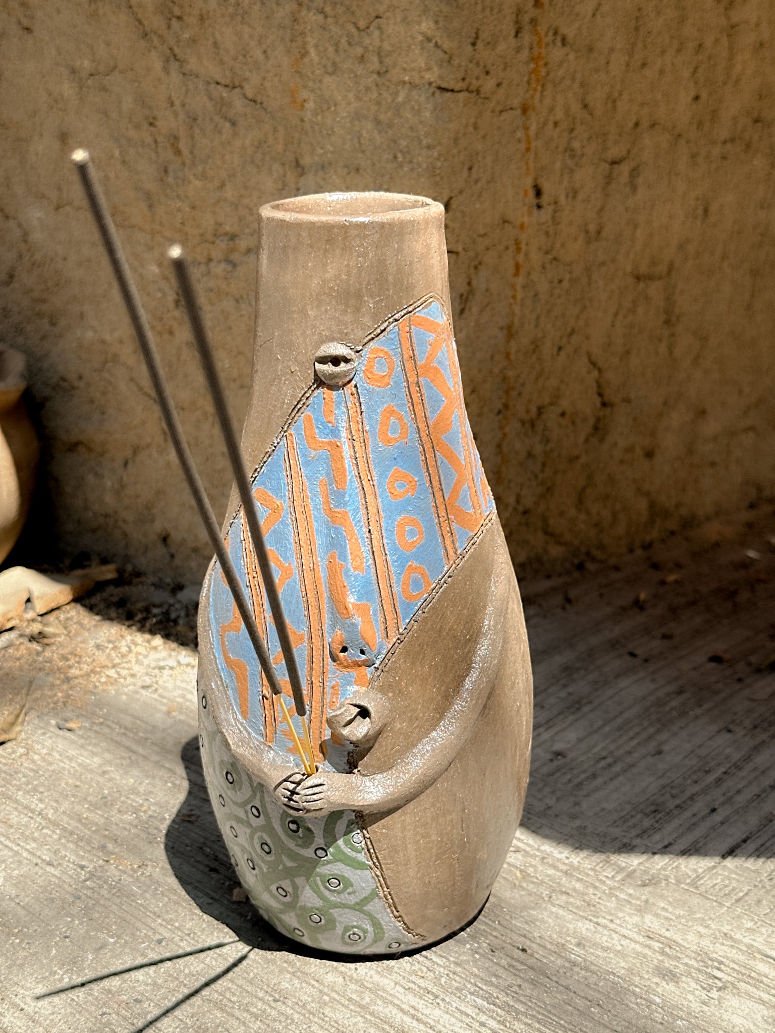 Atzompa Inciense Holder