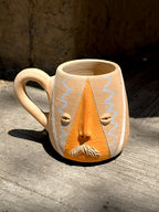 Taza Atzompa hecha a mano