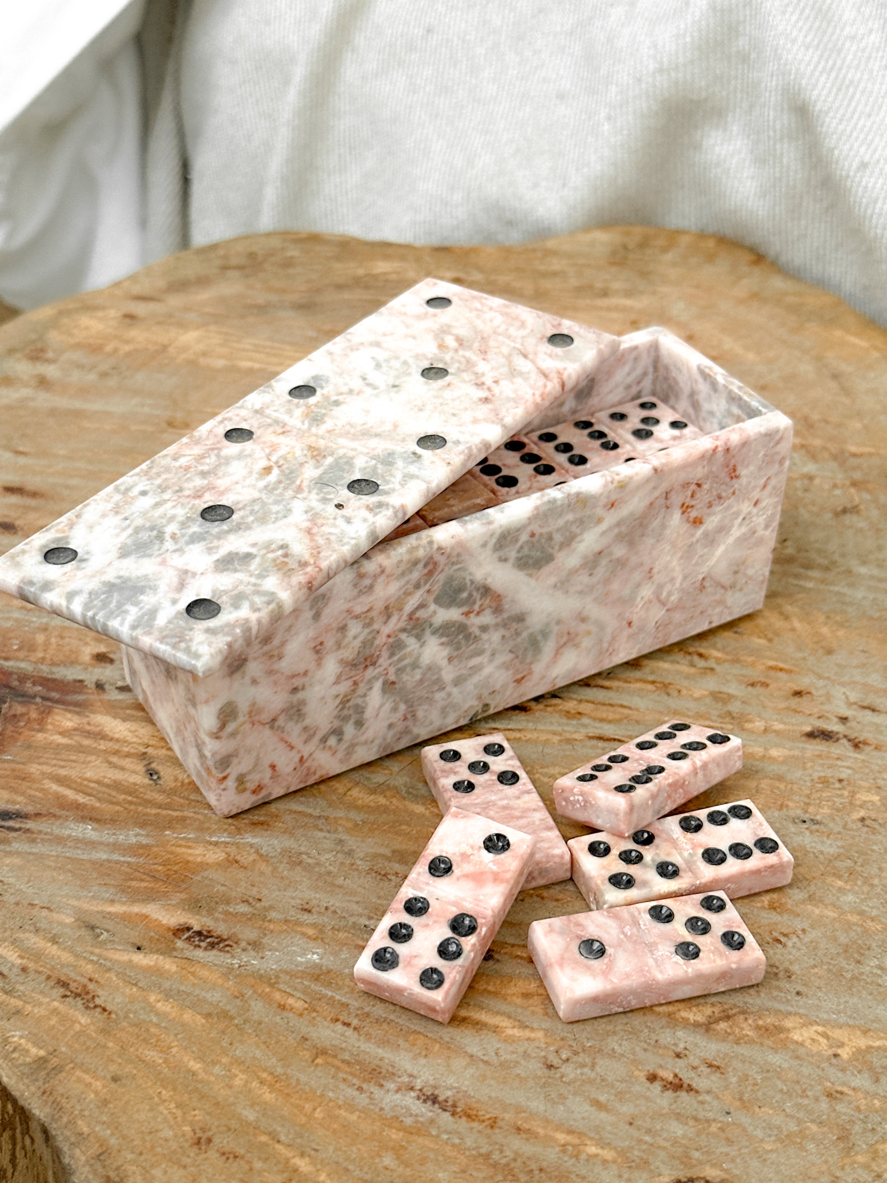 Pink Marble Domino