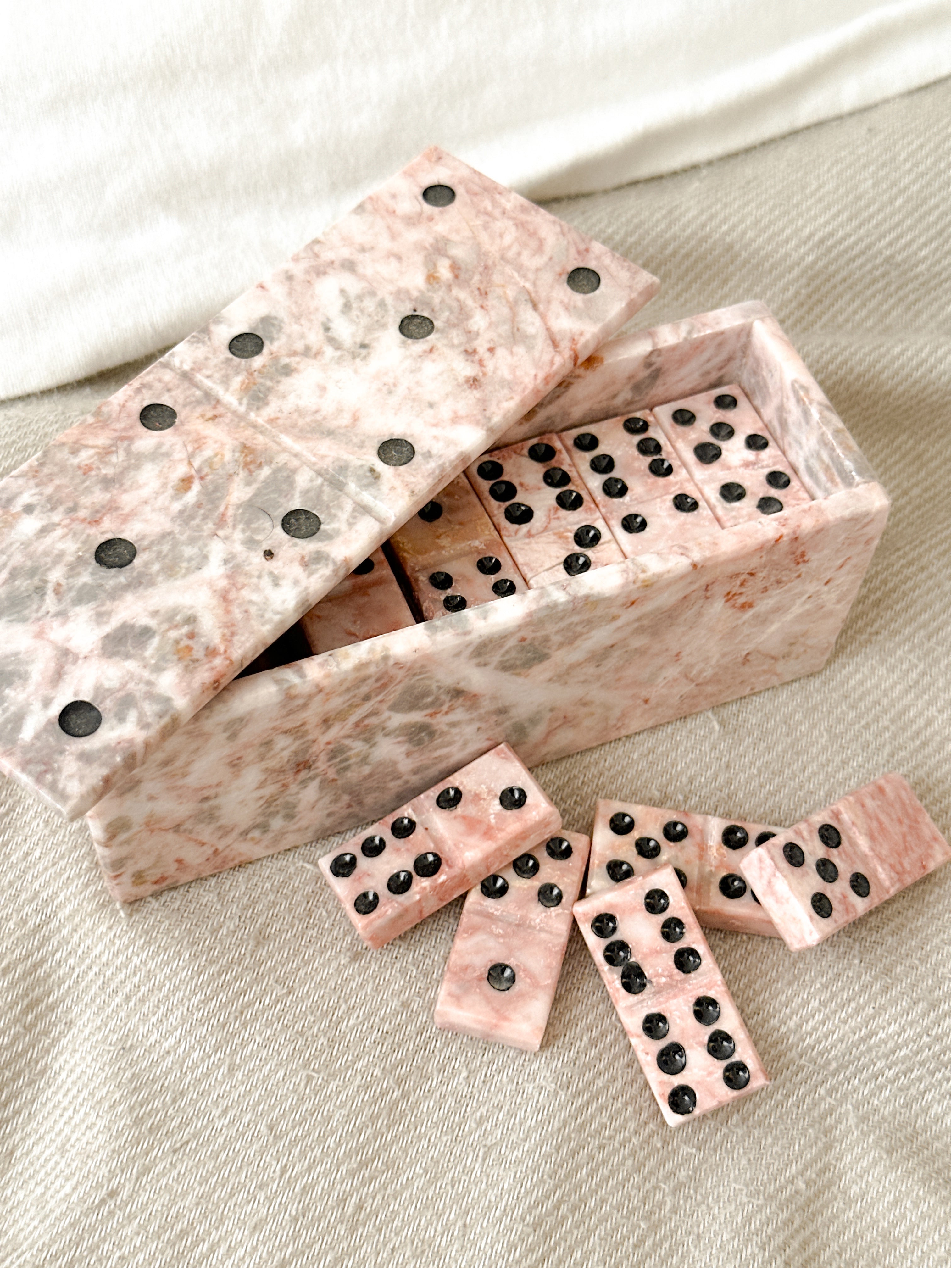 Pink Marble Domino