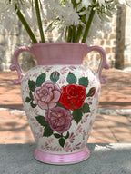 Jarrón de flores rosas en preventa (ENVÍO EN APROX. 6-12 SEMANAS)